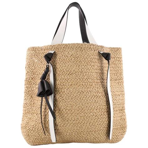 celine tote straw